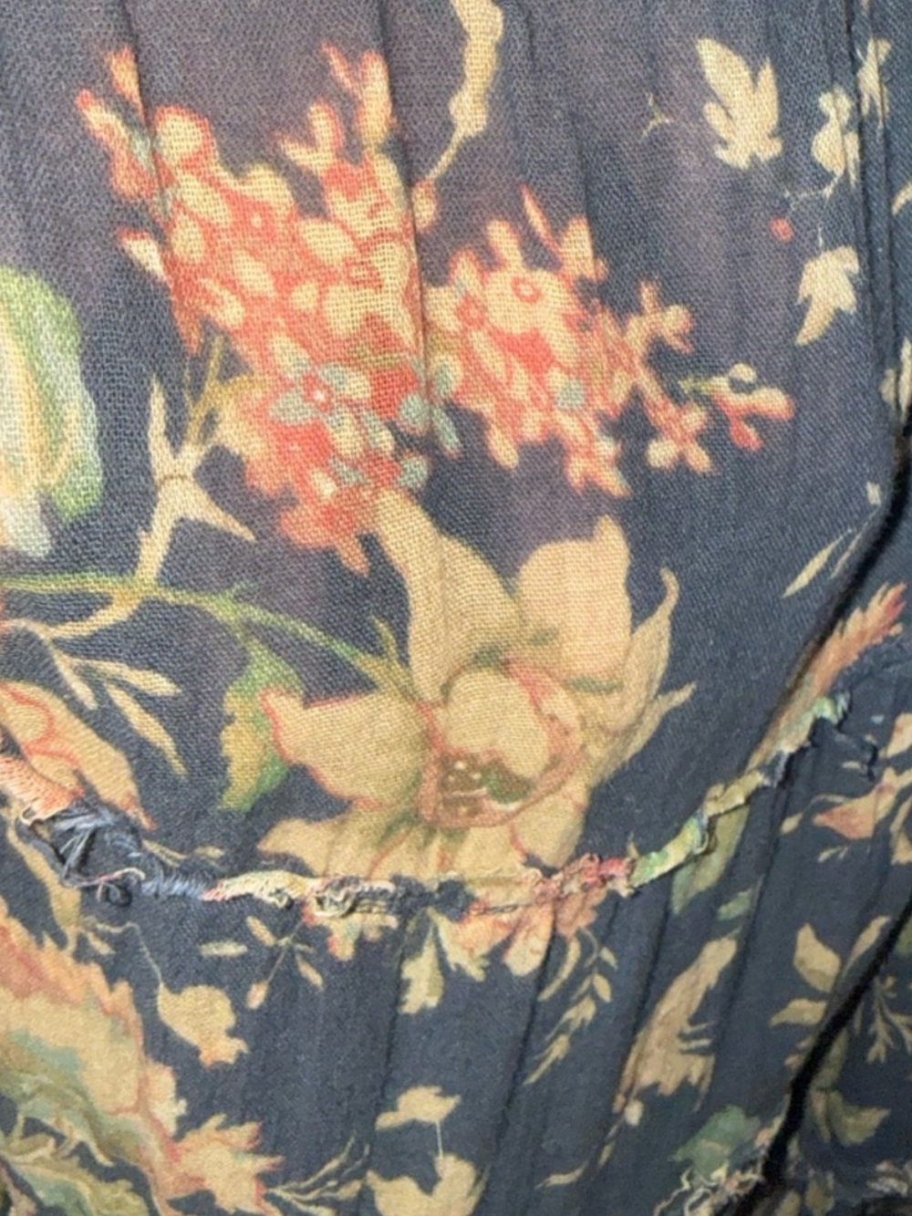 Denim & Supply Ralph Lauren
Black Floral Print Maxi Skirt
Semi Sheer Boho XL - Picture 5 of 5
